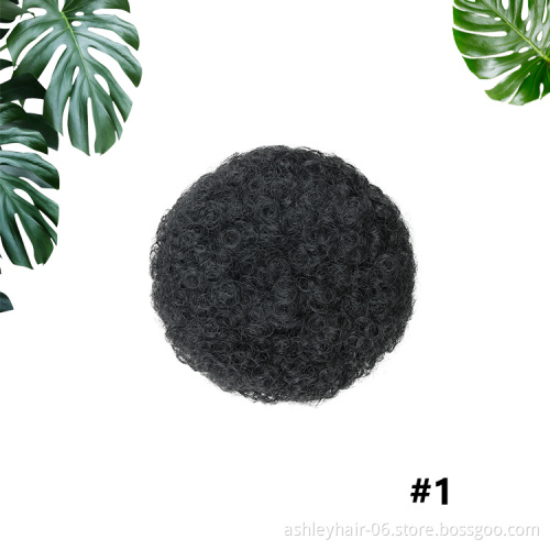 Julianna Drawstring Afro Kinky Curly Cozy Kanekalon Pony Tail Ponytail Hair Extensions Puff Bun Synthetic Hair Chignon Ponytails